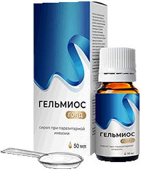 Препарат Гельмиос мини версия.
